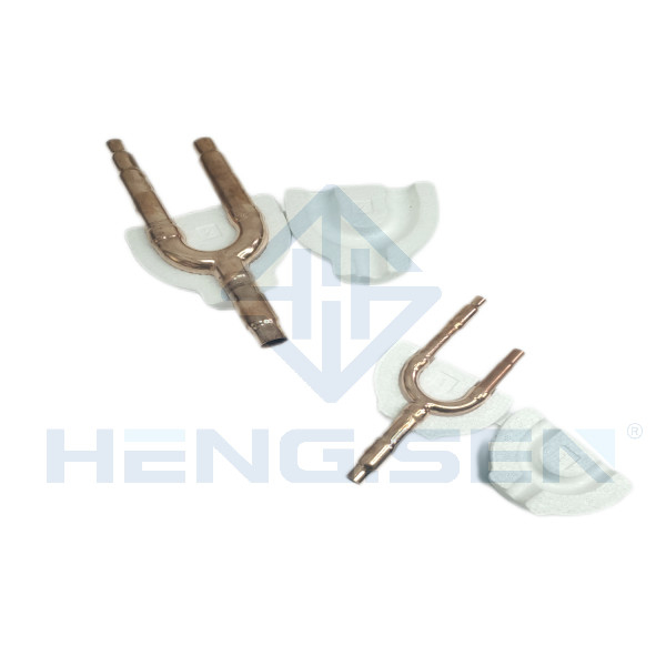 ROHS QDZHN-01 Refrigeration Pipe Fittings Y Joint With Insulation Cover